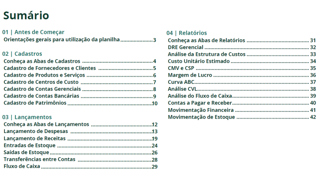 Manual de Uso SUPLAN — Sumário